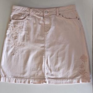 Westport Peach Denim Skirt